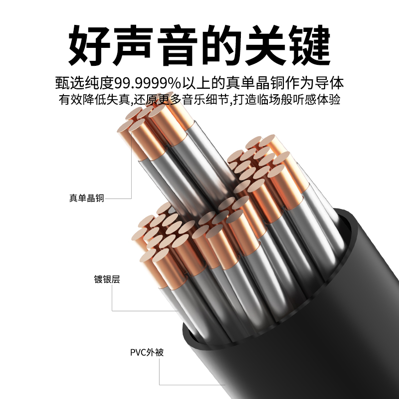 扬仕 平衡线镀银he400se耳机升级线天龙5200飞利浦X3拜亚T1索尼Z7