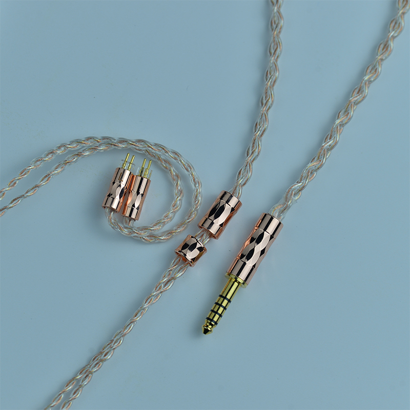 ie80s/ie40/A2DC/QDC单晶铜镀银耳机线mmcx0.78升级线2.5 4.4平衡 - 图0