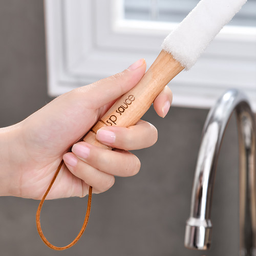 日式杯刷死角清洁神器家用厨房多功能长柄软毛杯刷保温杯奶瓶刷子 - 图2