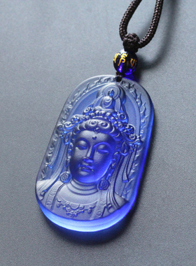 佛牌吊坠古法琉璃观音