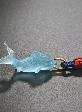 古法琉璃新款鳌鱼吊坠项链礼物