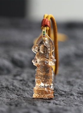 韦陀菩萨琉璃吊坠佛像结缘礼物