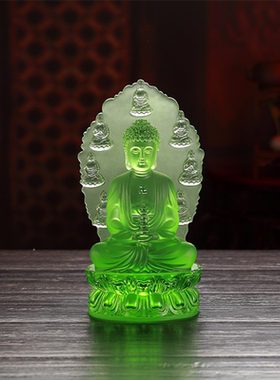 古法琉璃居家玄关寺庙供奉药师佛