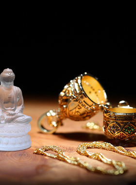 琉璃阿弥陀佛守护神嘎乌盒吊坠