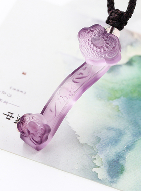 复古吊坠古法琉璃男女