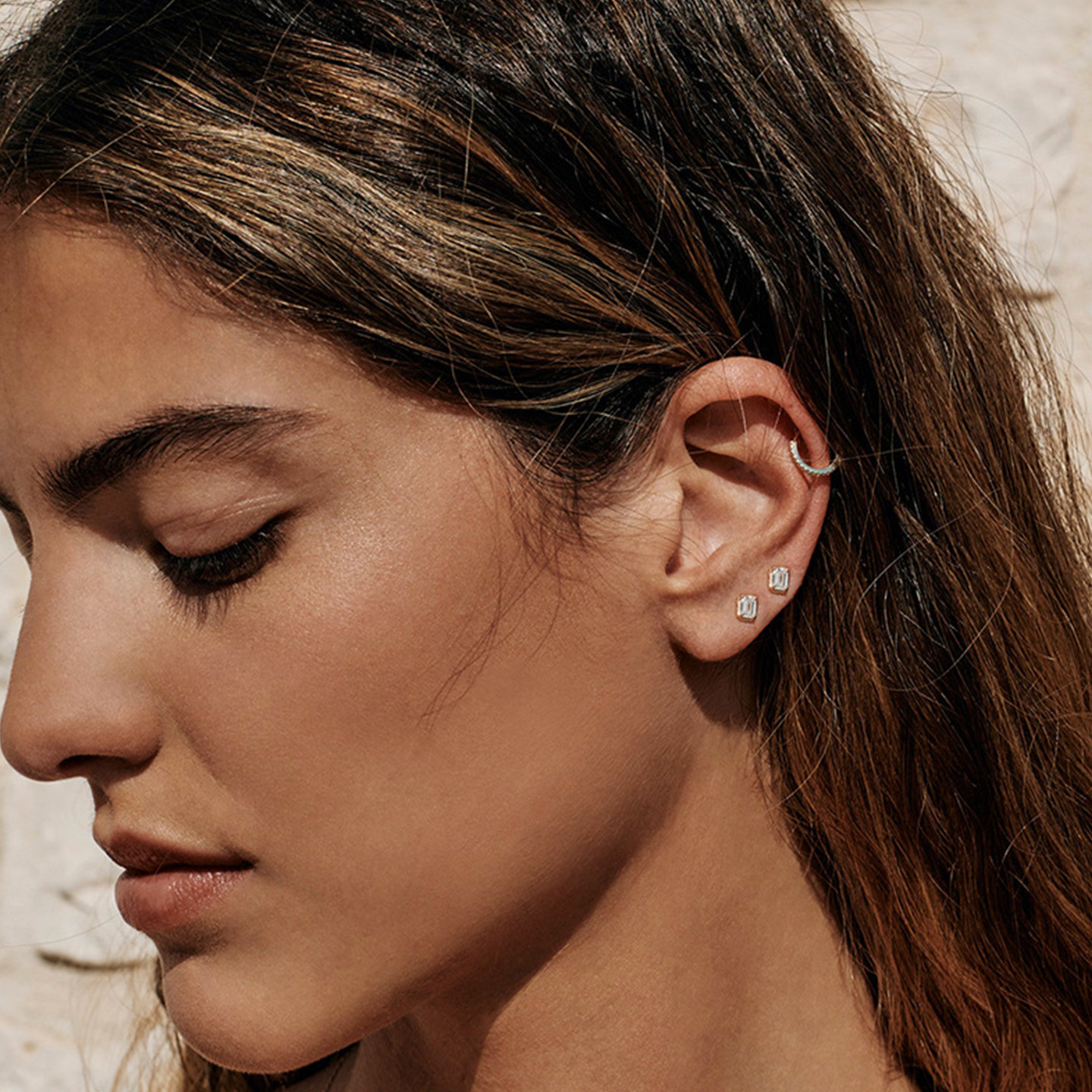 JILIFANG S925通体纯银养耳洞通勤迷你百搭方形人工锆钻耳钉耳饰,淘宝优惠券,粉丝福利购,淘宝优惠卷