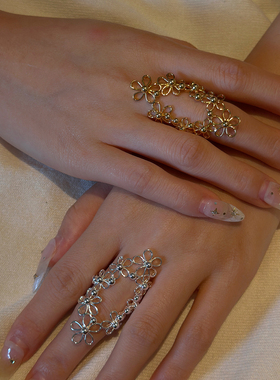 JILIFANG高质感复古式花朵戒指