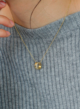 JILIFANG 高级感轻奢小蛮腰精致镶嵌3A锆钻高保色锁骨链项链礼物