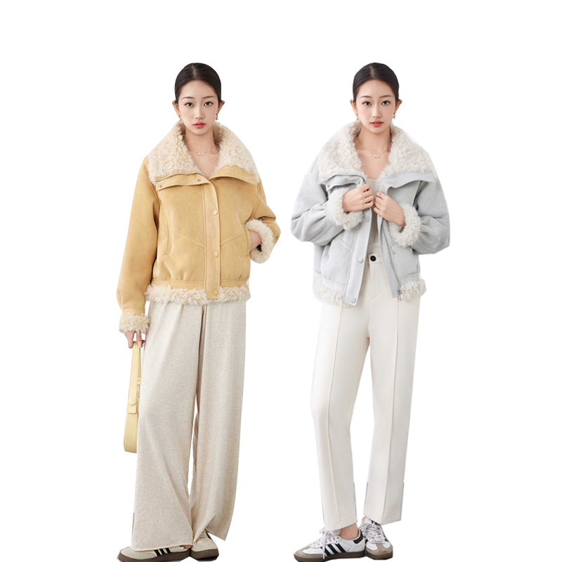 【所有女生衣橱直播间】二茵ERYIN加厚仿羊羔毛外套+仿麂皮绒外套