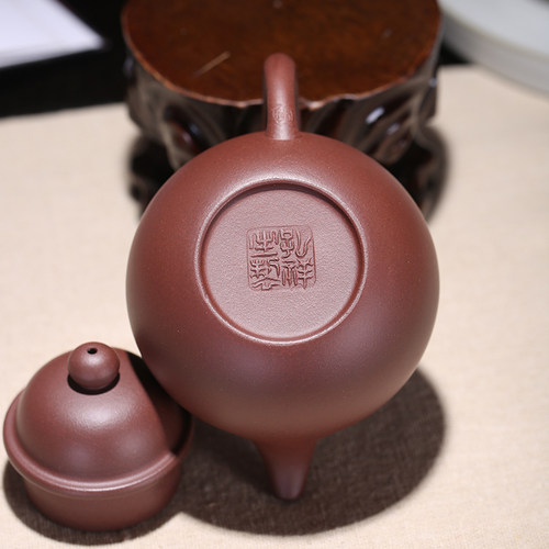 掇球壶 宜兴紫砂壶名家孔祥生 纯全手工原矿底槽青泡茶壶功夫茶具 - 图2