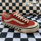 Vans, синие красные низкие шахматы, кеды подходит для мужчин и женщин, кроссовки, 36