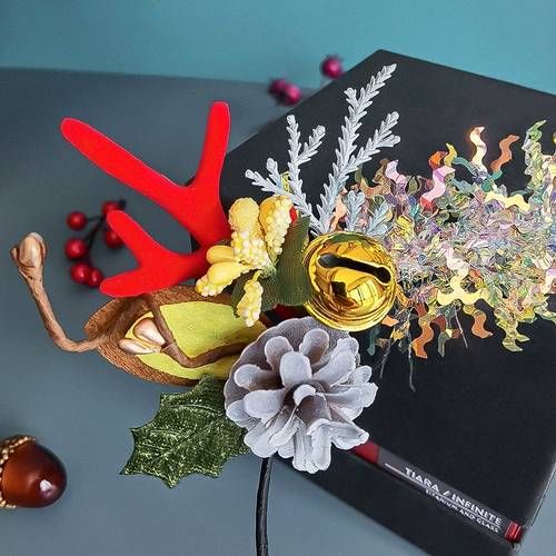 Креативный рождественский ободок, милая заколка для волос, декор, популярно в интернете, наряжаться, подарок на день рождения
