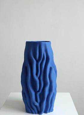 Atpeun艺术花瓶摆件家居插花立体大号花器3D打印陶瓷工艺花瓶摆件
