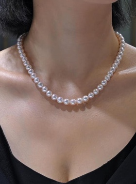 千金感仿珍珠项链女2024新款颈链