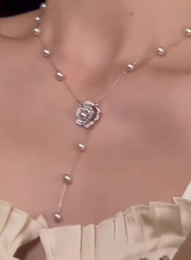 满天星仿珍珠项链轻奢小众高级感