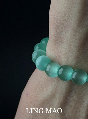 超仙冰透仿猫眼石手串高级感轻奢