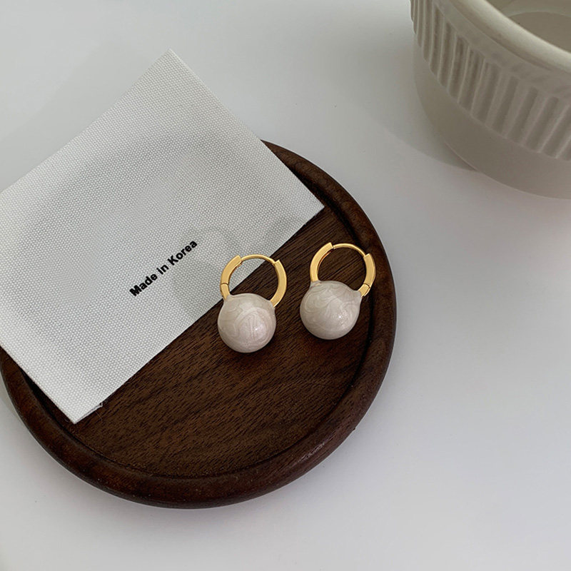 酒红色秋冬耳扣女生2023新款爆款耳饰纯银耳环小众设计感高级耳钉,淘宝优惠券,粉丝福利购,淘宝优惠卷