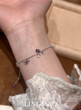 仙气灵动水滴钻手链精致气质绝美