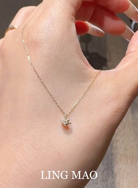 金色迷你皇冠项链时尚气质高级感