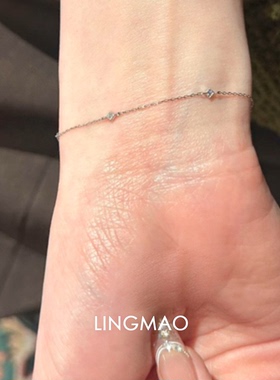 日系mini闪钻极细手链轻奢高级感