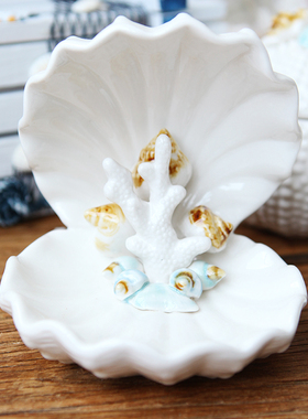 海洋风地中海陶瓷装饰盘