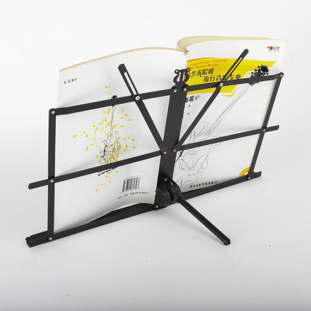 便携式折叠乐谱架金属支架乐谱台乐器配件萨克斯电子琴曲谱架夹子