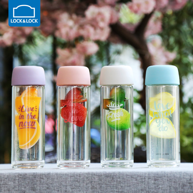 Macaron color double-layer heat-insulated anti-scalding girly cup