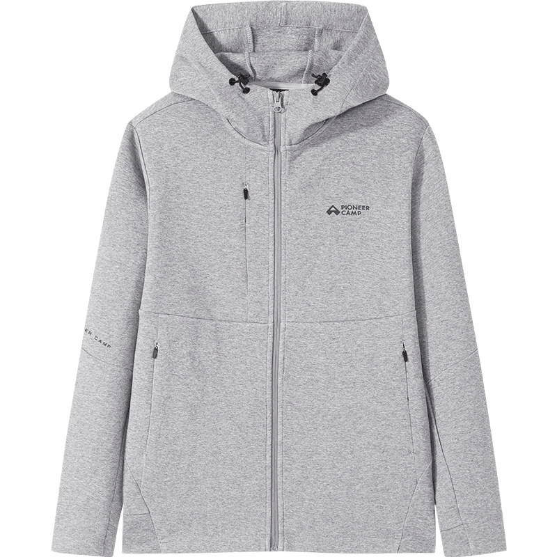 拓路者2025秋季连帽时尚外套简约酷潮男式开衫百搭户外运动上衣 - 图3