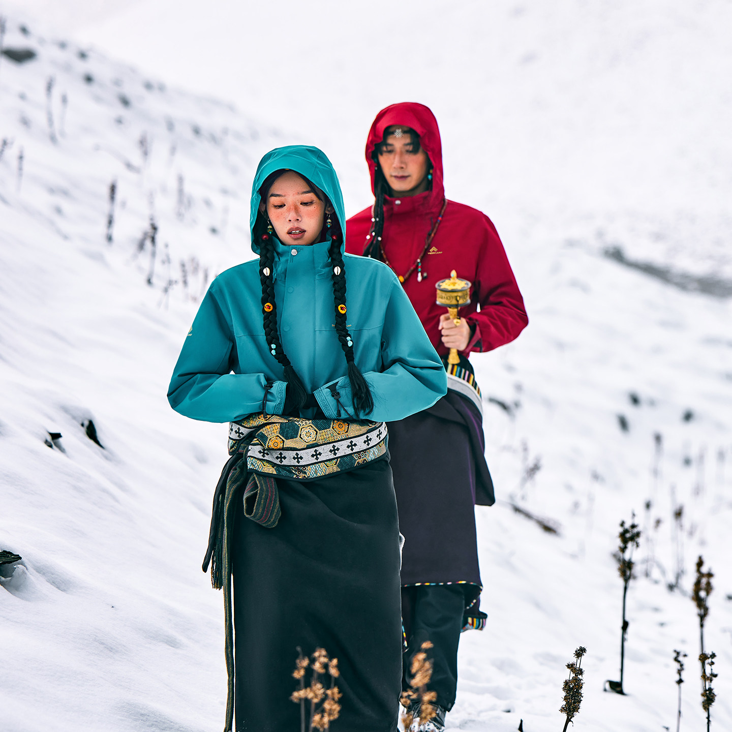 【格桑】藏式冲锋衣拓路者进藏防水三合一抓绒男女同款登山服外套
