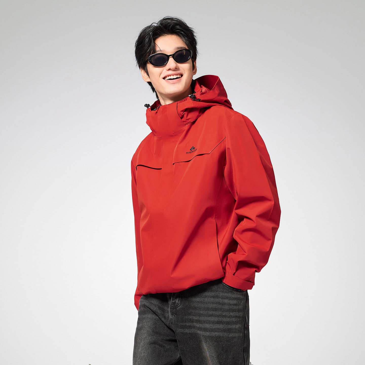 【朱雀抓绒冲锋衣】拓路者户外三合一男女防风防水登山服连帽外套