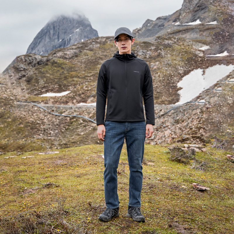 【海豚高弹软壳衣】拓路者户外秋季加绒连帽外套男士运动卫衣上衣,淘宝优惠券,粉丝福利购,淘宝优惠卷