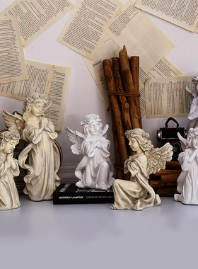 摆设树脂人物书房祈祷天使摆件