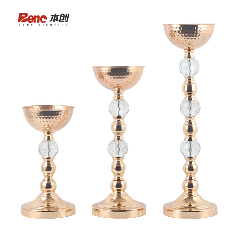 新款婚庆道具桌面金色电镀铁艺水晶花盆花瓶摆件舞台主桌装饰用品,淘宝优惠券,粉丝福利购,淘宝优惠卷