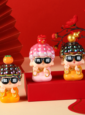 国潮OK了小佛祖盲手办新年礼物