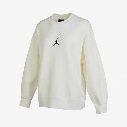 正品耐克/NIKE JORDAN 女子运动休闲加绒印花圆领卫衣 FD4803-133 - 图3