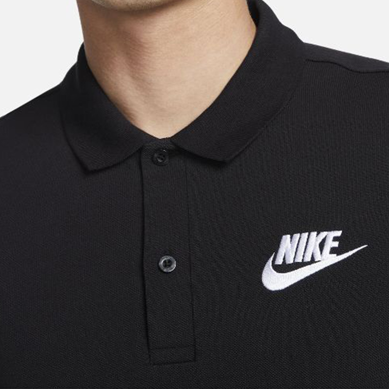 Nike 耐克男子翻领半袖NSW运动休闲短袖POLO衫 909747-010 - 图1