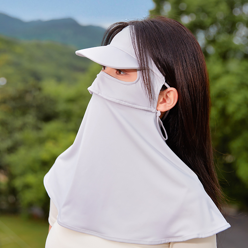 防紫外线遮阳修容全脸面罩脸基尼立体凉感帽子防晒口罩面纱女透气