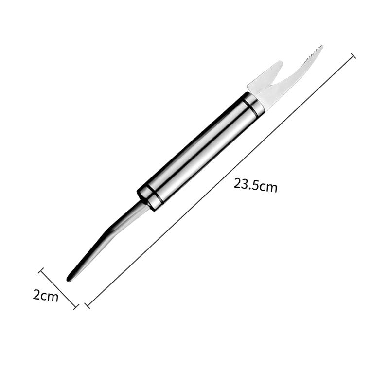 双头多功能鱼虾刀304不锈钢去虾线刀剔除刀虾背挑虾线剥虾壳神器 - 图3
