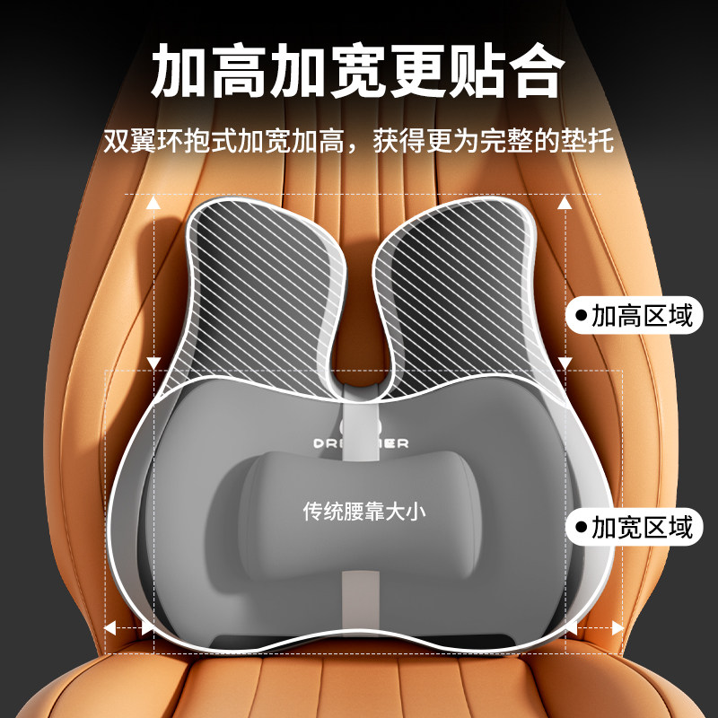 知梦人汽车腰垫靠背司机久坐座椅腰托主驾驶开车护腰神器车载腰枕,淘宝优惠券,粉丝福利购,淘宝优惠卷