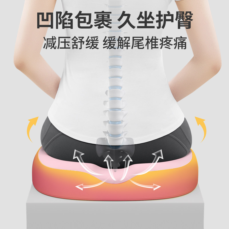 知梦人坐垫椅垫防屁股痛记忆棉座垫屁垫办公室久坐痔疮美臀垫屁垫,淘宝优惠券,粉丝福利购,淘宝优惠卷
