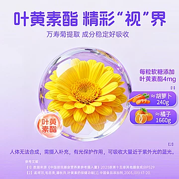 黄金搭档叶黄素酯鸡内金树莓软糖儿童成人护眼糖果正品[40元优惠券]-寻折猪