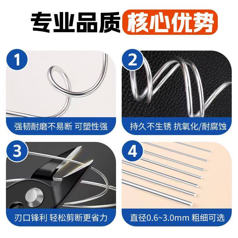 骨架铝丝diy手工材料模型铁丝软陶泥塑手办粘土精雕油泥造型支架 - 图3