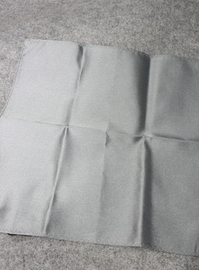 蓝豹/男士灰色商务款口袋巾 100%桑蚕丝面料 28*28cm