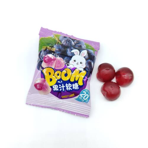 好邻居手撕葡萄味芒果味苹果味夹心软糖网红剥皮水果糖结婚庆糖果 - 图1