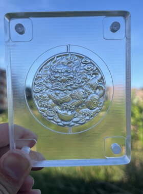 貔貅聚宝盆香牌模具双面精工立体线条清晰DIY手工制作模具