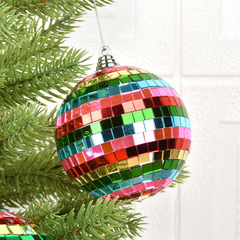 圣诞装饰用品粉色镜面球吊饰圣诞树装扮居家商场橱窗场景布置挂件,淘宝优惠券,粉丝福利购,淘宝优惠卷