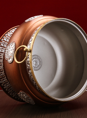 藏式尼泊尔吉祥红铜合金家用摆件