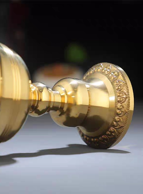 黄酥油灯格桑花高杯铜碗