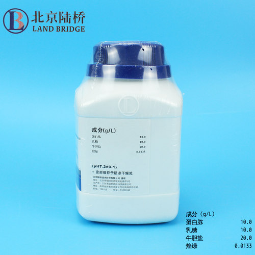 北京陆桥 微生物检测培养基煌绿乳糖胆盐肉汤BGLB250g瓶装 - 图1