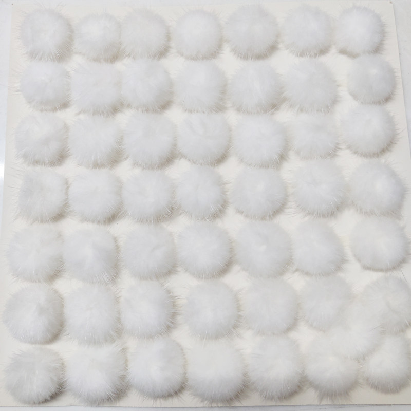 diy水貂毛球手工饰品发饰头饰配件服装鞋帽辅料真毛4cm大50个/卡,淘宝优惠券,粉丝福利购,淘宝优惠卷